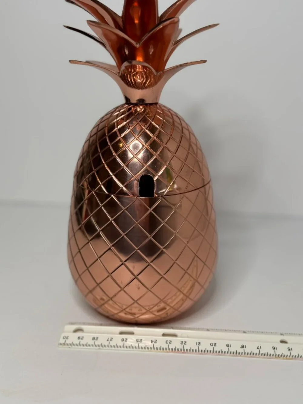 Absolut Elyx Copper Pineapple – Luxe Bar Cart Décor (No Inner Cup)